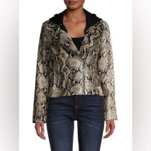 NWT Snakeprint Full Zip Jacket